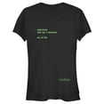 thumbnail image 1 of Junior's The Matrix Everything Has an End Graphic Tee Black Medium, 1 of 3