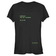 Juniors The Matrix Everything Has an End Graphic Tee Black Medium