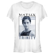 Juniors The Matrix Trinity Graphic Tee White Medium