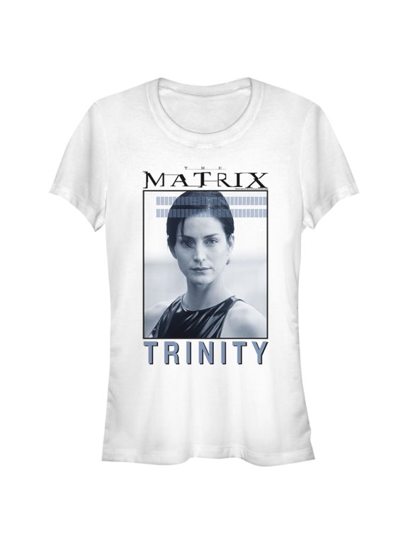 Junior's The Matrix Trinity Graphic Tee White X Large