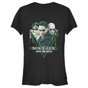 Juniors The Matrix Trio Graphic Tee Black Medium
