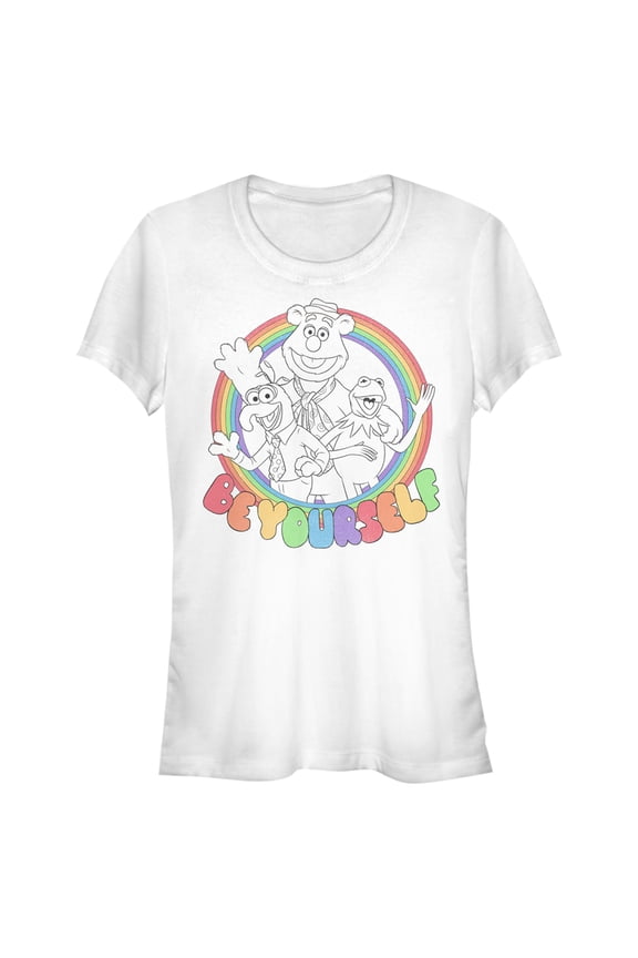 Junior's The Muppets Always Be Yourself Graphic Tee White Medium