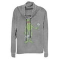 thumbnail image 1 of Junior's The Muppets Flower Power  Cowl Neck Sweatshirt Gray Heather 4X Large, 1 of 4