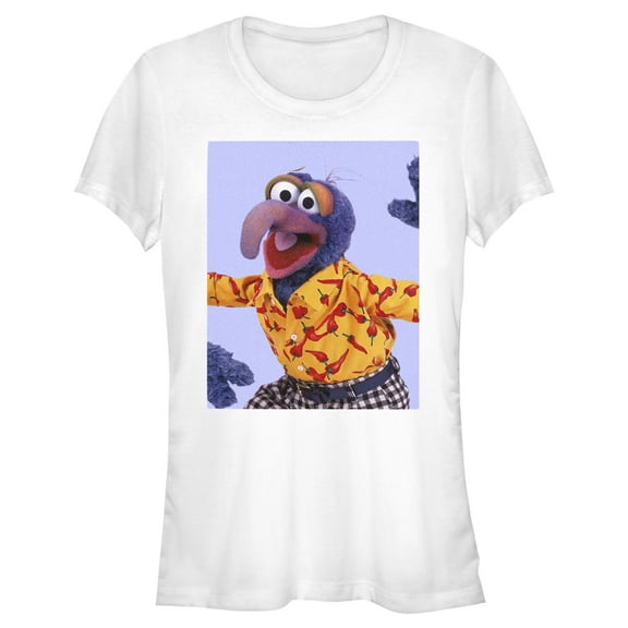 Junior's The Muppets Gonzo Chili Peppers  Graphic Tee White Medium