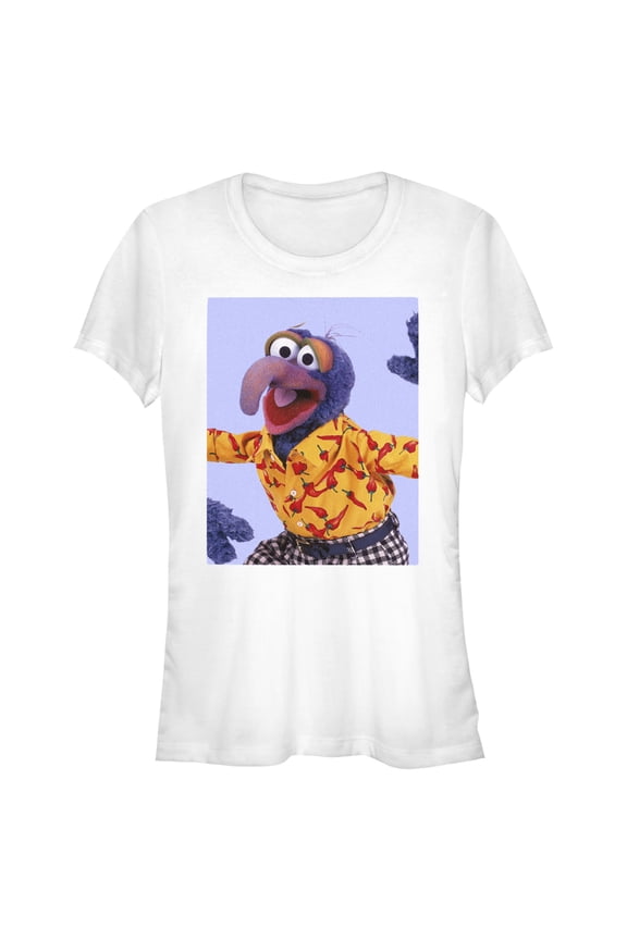 Junior's The Muppets Gonzo Chili Peppers Graphic Tee White Medium