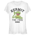 thumbnail image 1 of Junior's The Muppets Kermit 1955 Collegiate  Graphic Tee White Medium, 1 of 3