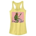 thumbnail image 1 of Junior's The Muppets Kermit Bike Wave Racerback Tank Top Banana Medium, 1 of 4