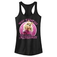 thumbnail image 1 of Junior's The Muppets Miss Piggy Accessorize Racerback Tank Top Black X Large, 1 of 5