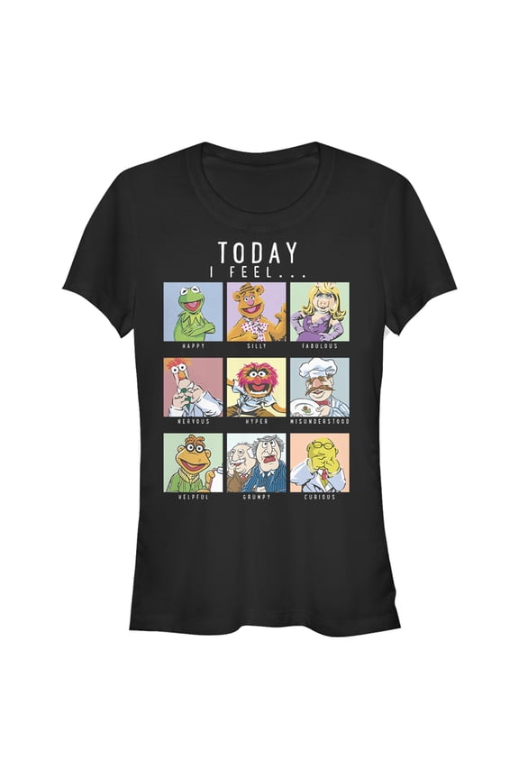 Junior's The Muppets Today I Feel…  Graphic Tee Black Medium