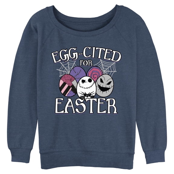 Junior's The Nightmare Before Christmas Egg-Cited for Easter Sweatshirt
