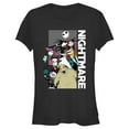 thumbnail image 1 of Junior's The Nightmare Before Christmas Halloween Group Shot Graphic Tee Black Medium, 1 of 3
