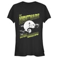 thumbnail image 1 of Junior's The Nightmare Before Christmas Halloween Retro Logo Graphic Tee, 1 of 3