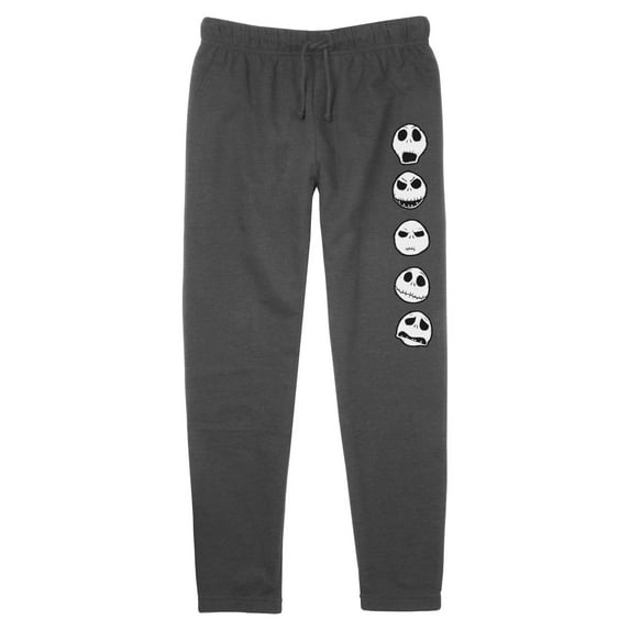 Junior's The Nightmare Before Christmas Jack Expressions Jogger Sweatpants