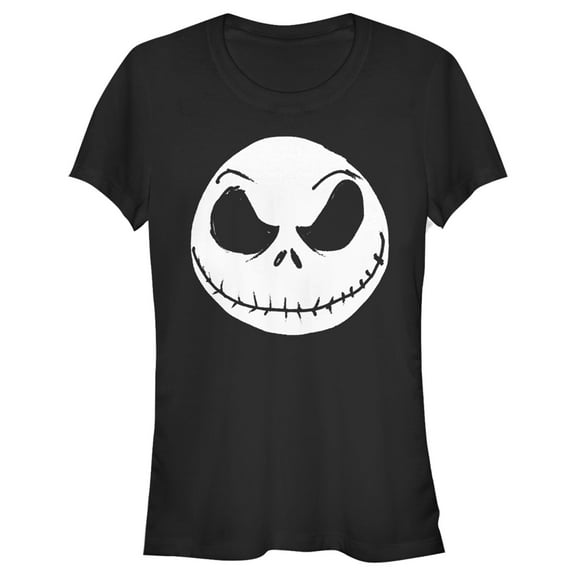 Junior's The Nightmare Before Christmas Jack Skellington Portrait Graphic Tee Black 2X Large