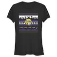 thumbnail image 1 of Junior's The Nightmare Before Christmas Jack and Sally Halloween Print Graphic Tee Black 2X Large, 1 of 3
