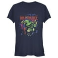 thumbnail image 1 of Junior's The Nightmare Before Christmas Halloween Oogie Roll The Dice Graphic Tee Navy Blue 2X Large, 1 of 3