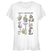 Junior's The Nightmare Before Christmas Sally's Apothecary Chart  Graphic Tee White 2X Large