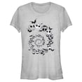 thumbnail image 1 of Junior's The Nightmare Before Christmas Spiral Jack Graphic Tee Athletic Heather 2X Large, 1 of 3