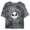 thumbnail image 1 of Junior's The Nightmare Before Christmas The Pumpkin King Circle Graphic Crop T-Shirt Black Medium, 1 of 4