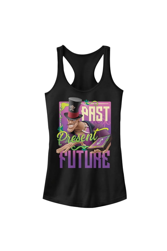 Junior's The Princess and the Frog Dr. Facilier Racerback Tank Top Black Small