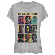 Juniors The Suicide Squad Character Portraits Graphic Tee Athletic Heather Medium