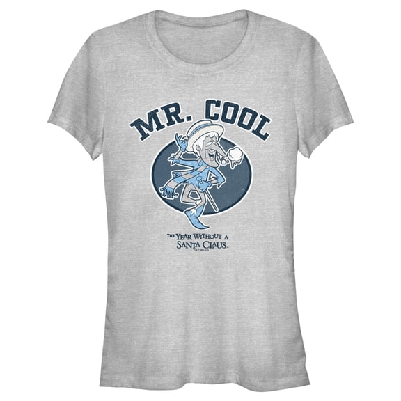 Junior's The Year Without a Santa Claus Mr. Cool Graphic Tee Athletic Heather Large