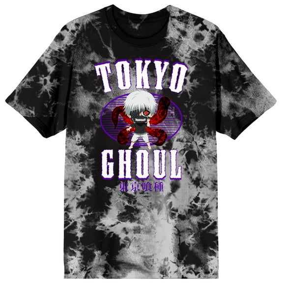 Junior's Tokyo Ghoul Chibi Anime Character Black Cloud Real Wash Graphic Tee-S