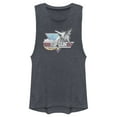 thumbnail image 1 of Junior's Top Gun Distressed Fighter Jet Logo Festival Muscle Graphic T-Shirt, 1 of 4