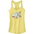 thumbnail image 1 of Junior's Top Gun Distressed Fighter Jet Logo  Racerback Tank Top, 1 of 4