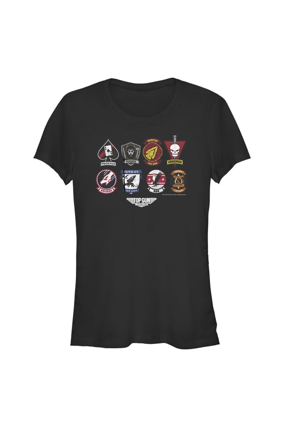 Junior's Top Gun: Maverick Codename Patches Graphic T-Shirt