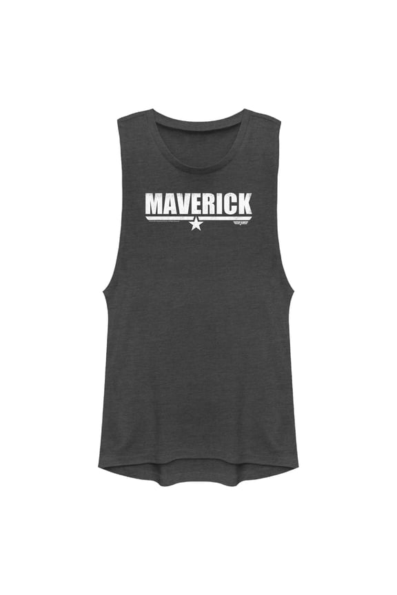 Junior's Top Gun Maverick Festival Muscle Graphic T-Shirt