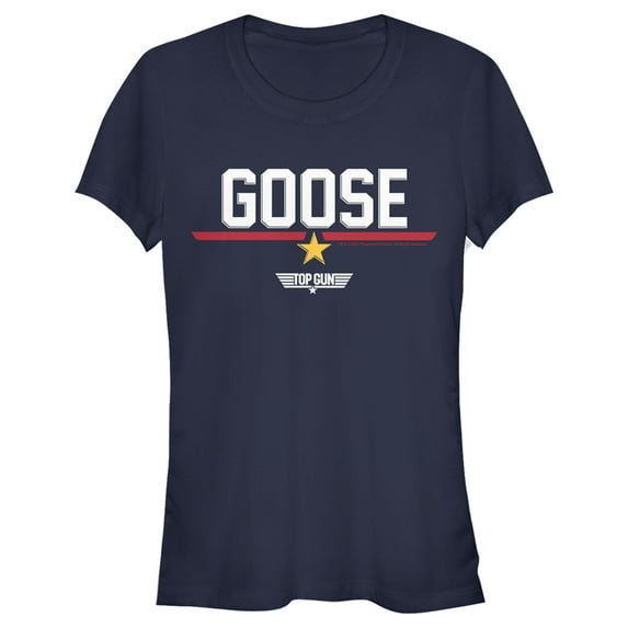 Junior's Top Gun Nick "Goose" Bradshaw Logo Graphic T-Shirt