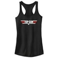 thumbnail image 1 of Junior's Top Gun Red and White Movie Logo Racerback Tank Top, 1 of 5
