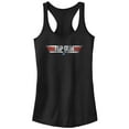 thumbnail image 1 of Junior's Top Gun Shiny Chrome 3D Movie Logo Racerback Tank Top, 1 of 5