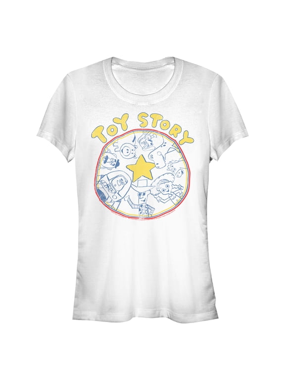 Junior's Toy Story Andy's Toys Graphic Tee White Small