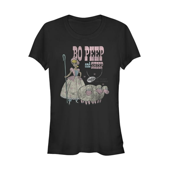 Junior's Toy Story Bo Peep Select Stores  Graphic Tee Black Medium