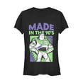 thumbnail image 1 of Junior's Toy Story Buzz Lightyear Made in 90s Graphic Tee Black Large, 1 of 2
