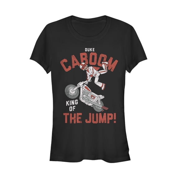 Junior's Toy Story Caboom Jump King Graphic Tee Black 2X Large
