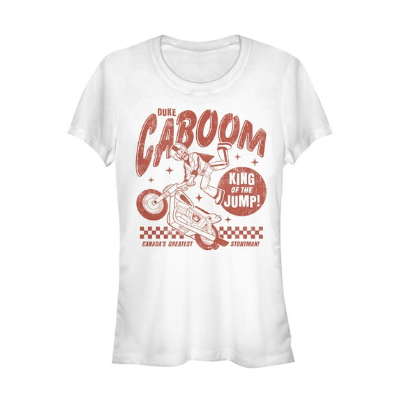 Junior's Toy Story Caboom King Jump  Graphic Tee White 2X Large
