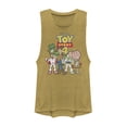 thumbnail image 1 of Junior's Toy Story Character Logo Party  Festival Muscle Graphic Tee Gold Heather X Large, 1 of 3