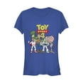 thumbnail image 1 of Junior's Toy Story Character Logo Party  Graphic Tee Royal Blue Medium, 1 of 2