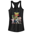 thumbnail image 1 of Junior's Toy Story Character Logo Party  Racerback Tank Top Black X Large, 1 of 4