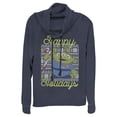 thumbnail image 1 of Junior's Toy Story Christmas Alien Holidays  Cowl Neck Sweatshirt Navy Blue X Large, 1 of 3