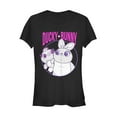thumbnail image 1 of Junior's Toy Story Ducky & Bunny Circle Portrait  Graphic Tee Black Large, 1 of 2