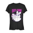 thumbnail image 1 of Junior's Toy Story Ducky & Bunny Circle Portrait  Graphic Tee Black Small, 1 of 2