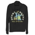 thumbnail image 1 of Junior's Toy Story Ducky & Bunny With It Motto  Cowl Neck Sweatshirt Black Small, 1 of 3
