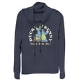 thumbnail image 1 of Junior's Toy Story Ducky & Bunny With It Motto Cowl Neck Sweatshirt Navy Blue X Small, 1 of 3