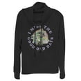 thumbnail image 1 of Junior's Toy Story Good Old Days  Cowl Neck Sweatshirt Black Medium, 1 of 3
