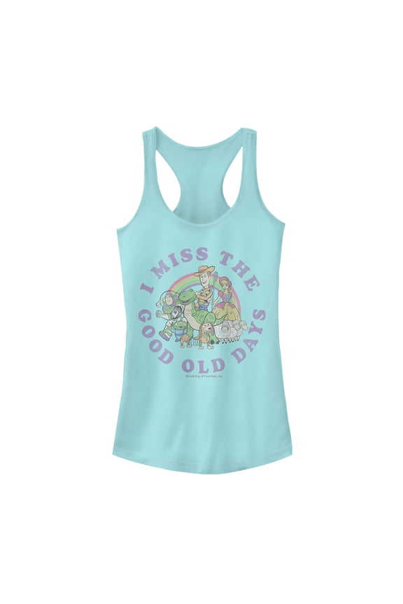 Junior's Toy Story Good Old Days Racerback Tank Top Cancun Small