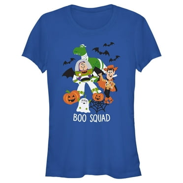 Junior's Toy Story Halloween Boo Squad  Graphic Tee Royal Blue Large